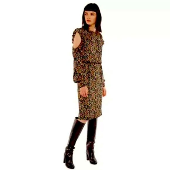 ESSENTIEL ANTWERP NWT (EU38) 'Redman' dress floral asymmetric one shoulder - Picture 1 of 13